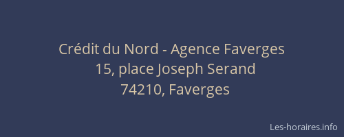 Crédit du Nord - Agence Faverges