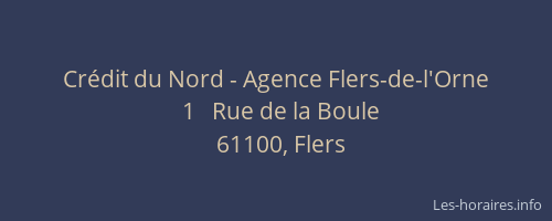 Cr&eacute;dit du Nord - Agence Flers-de-l'Orne