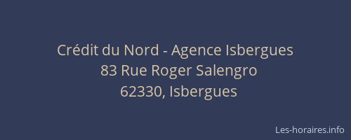 Crédit du Nord - Agence Isbergues
