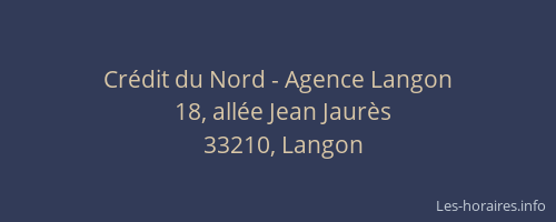Crédit du Nord - Agence Langon