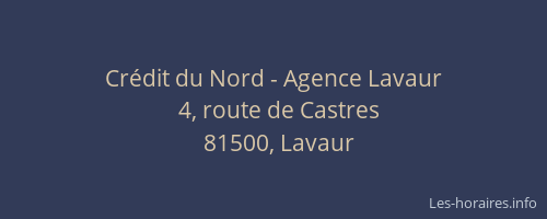 Crédit du Nord - Agence Lavaur