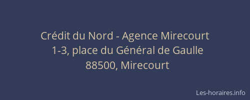 Crédit du Nord - Agence Mirecourt