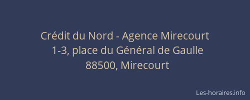 Cr&eacute;dit du Nord - Agence Mirecourt