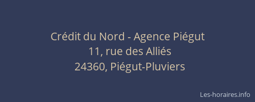 Crédit du Nord - Agence Piégut