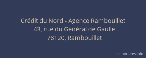 Cr&eacute;dit du Nord - Agence Rambouillet