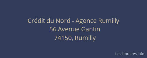 Crédit du Nord - Agence Rumilly