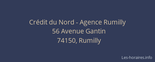 Cr&eacute;dit du Nord - Agence Rumilly