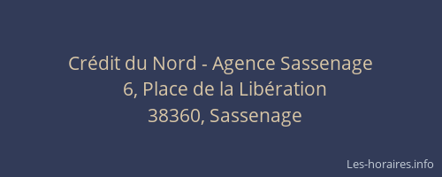 Crédit du Nord - Agence Sassenage