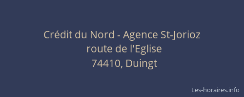 Cr&eacute;dit du Nord - Agence St-Jorioz