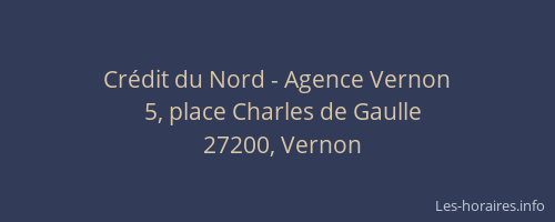 Cr&eacute;dit du Nord - Agence Vernon
