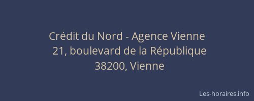 Crédit du Nord - Agence Vienne