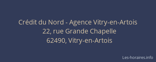 Crédit du Nord - Agence Vitry-en-Artois