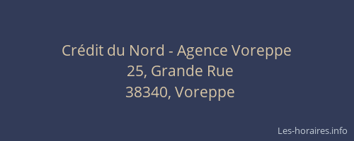 Cr&eacute;dit du Nord - Agence Voreppe