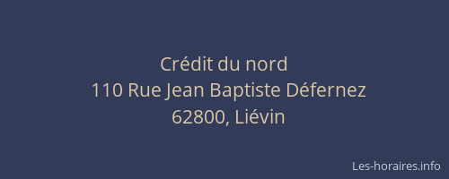 Cr&eacute;dit du nord