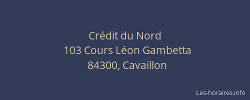 Cr&eacute;dit du Nord