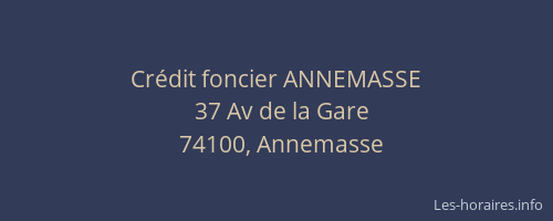 Crédit foncier ANNEMASSE