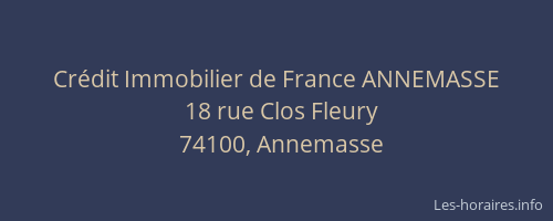 Crédit Immobilier de France ANNEMASSE
