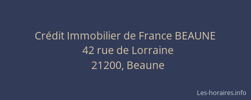 Crédit Immobilier de France BEAUNE