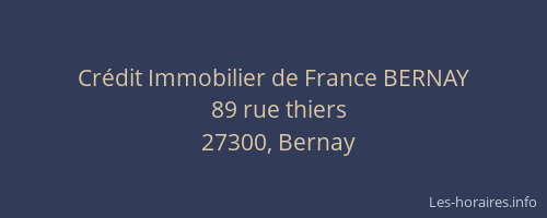 Crédit Immobilier de France BERNAY