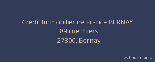 Cr&eacute;dit Immobilier de France BERNAY