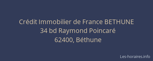 Crédit Immobilier de France BETHUNE