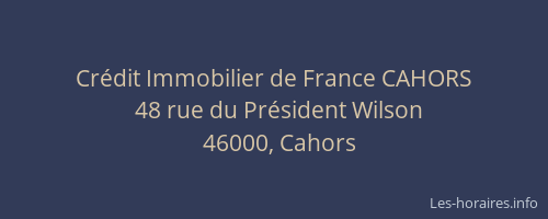 Crédit Immobilier de France CAHORS