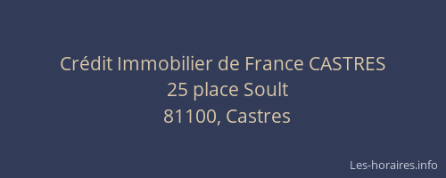 Crédit Immobilier de France CASTRES