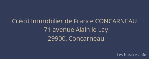 Crédit Immobilier de France CONCARNEAU