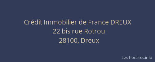 Crédit Immobilier de France DREUX