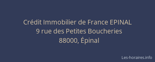 Crédit Immobilier de France EPINAL