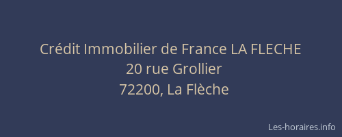 Crédit Immobilier de France LA FLECHE