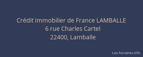 Crédit Immobilier de France LAMBALLE