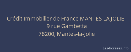 Crédit Immobilier de France MANTES LA JOLIE