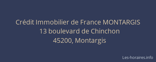 Crédit Immobilier de France MONTARGIS