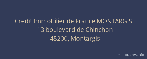 Cr&eacute;dit Immobilier de France MONTARGIS