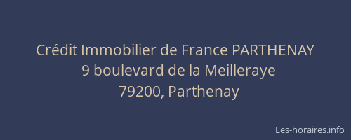 Crédit Immobilier de France PARTHENAY