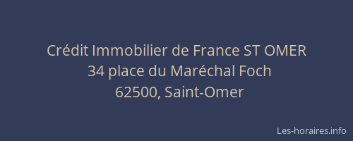 Crédit Immobilier de France ST OMER