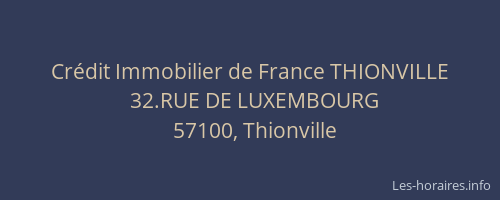 Cr&eacute;dit Immobilier de France THIONVILLE