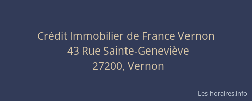 Crédit Immobilier de France Vernon
