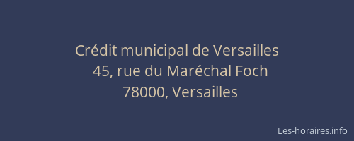 Crédit municipal de Versailles
