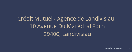 Crédit Mutuel - Agence de Landivisiau