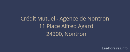Cr&eacute;dit Mutuel - Agence de Nontron