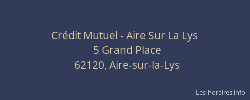 Cr&eacute;dit Mutuel - Aire Sur La Lys