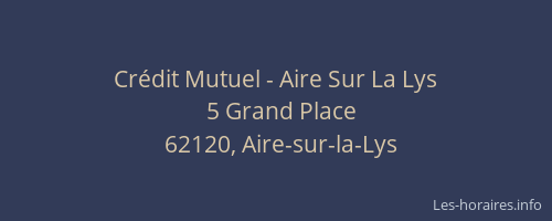 Crédit Mutuel - Aire Sur La Lys