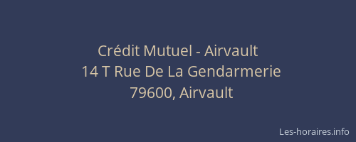 Crédit Mutuel - Airvault