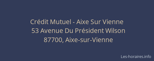Cr&eacute;dit Mutuel - Aixe Sur Vienne