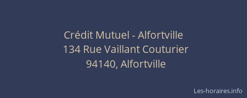 Cr&eacute;dit Mutuel - Alfortville