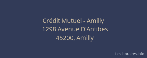 Crédit Mutuel - Amilly