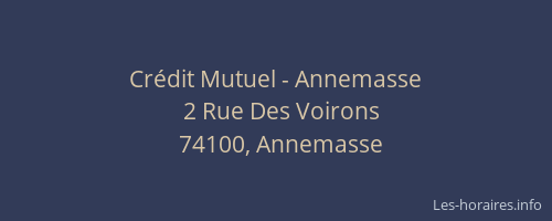 Crédit Mutuel - Annemasse