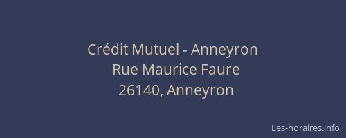 Crédit Mutuel - Anneyron